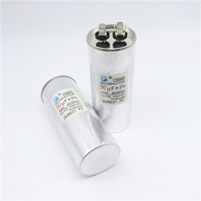 China CBB65 Air Conditioner Starter AC Air Conditioning Capacitor 50uf/450V Motor Current Support Customization for sale