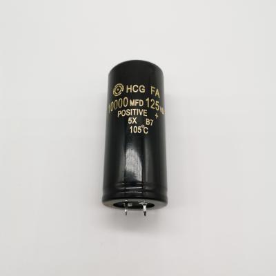 China General Purpose Aluminum Electrolytic Capacitor 125v10000uf 35*80 10000MFD Audio Use for sale