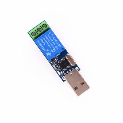 China Sealed Self-locking Serial Port Control Relay Module Panel MCU Computer USB Control Wwitch Test for sale