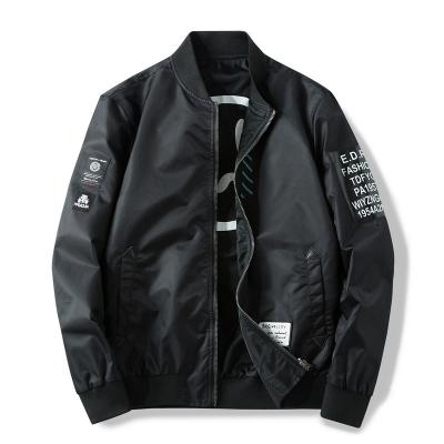 China Luxury black QUICK DRY pique i tallic reflective bomber jacket for sale