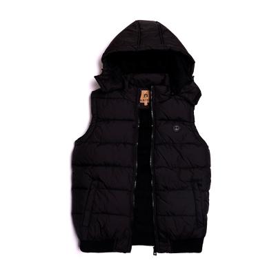 China Sustainable Quilted Padded Winter Vest Sleeveless Slim Men Casual With Hood for sale