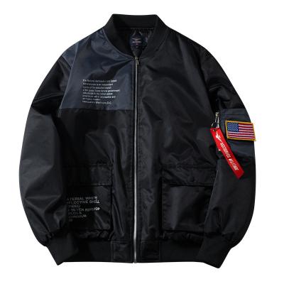 China Gray Wholesale Nylon Mens Black QUICK DRY Flight Grown Bomber Jacket for sale