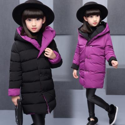 China KS8326 Children's Viable Stylish Hooded Cute Winter Girls Heavy Warm Jackets and Coats for sale