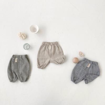 China KS5499 New Baby Clothes Casual Cute Soft Baby Trousers Anti-pilling New Plain Pants for sale