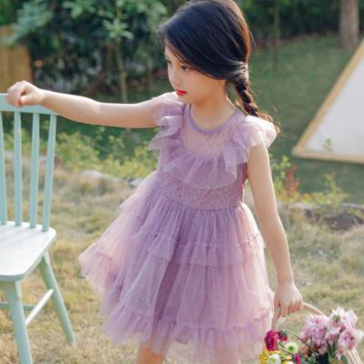 China KS0607 Glitter Sequin Design Girls Formal Dress Fancy Girl Sleeveless Princess Dress for sale