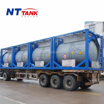 China 10 Feet Portable Sea Shipping Tank Container Transport 1000L 1000L Refrigerator for sale