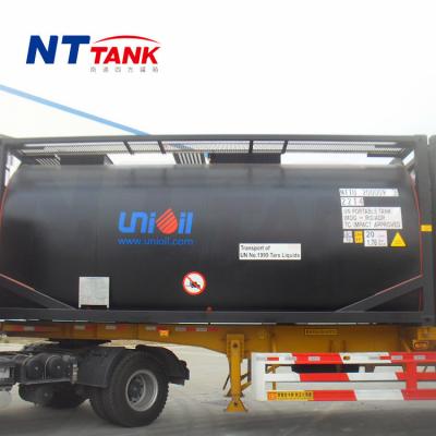 China ISO Tank 20 Feet Transport Bitumen Liquid Shipping Container Tank ISO Approved for sale