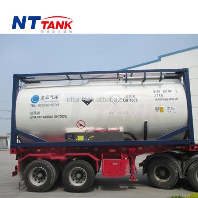 China Anhydrous Tank or Ammonia Tank Food Grade Tank Container for sale