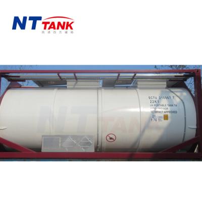 China Rubber Lined Stainless Steel Transport ISO Tank Containers For Custom Made Custom HCL for sale