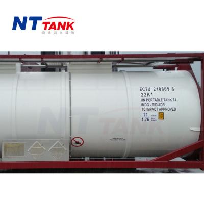 China Custom Made Stainless Steel Transport ISO HCL Tank Container Rubber Lined Custom for sale