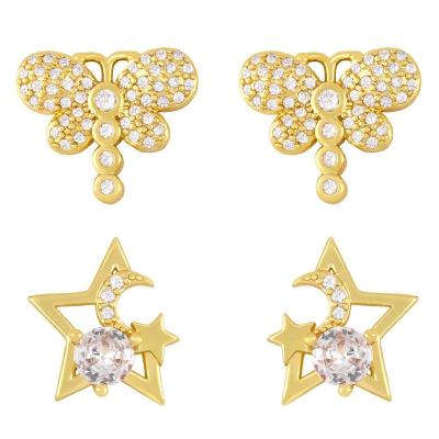 China Other Top Seller Casual Elegant Exquisite Animal Taste Competitive Price Sparkly Earrings for sale