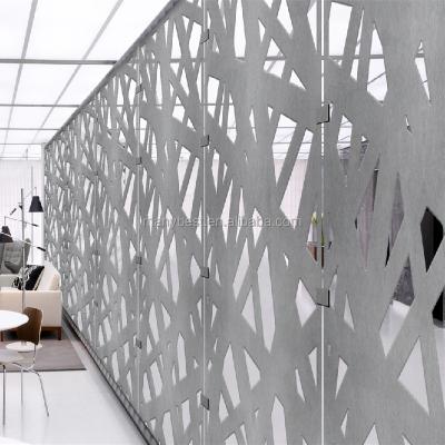 China Modern Modern Interior Laser Cut Aluminum 3D Room Divider for sale