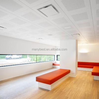 China Good Quality Artistic Ceilings Aluminum Tiles Office Square Waterproof Metal Suspended Ceiling for sale