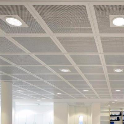 China Artistic Moisture Proof Aluminum Ceilings 600*600 Drop Square Metal Ceiling Tiles Materials With CE for sale