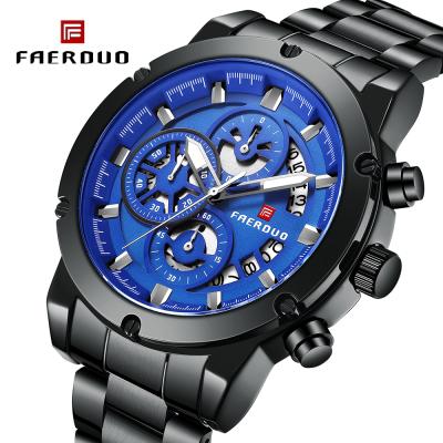 China New Auto Date Watches For Men's Top Luxury Men's Quartz Watch Waterproof Relogio Masculino Sports Wristwatches Chronograph Date Relogio Masculino for sale