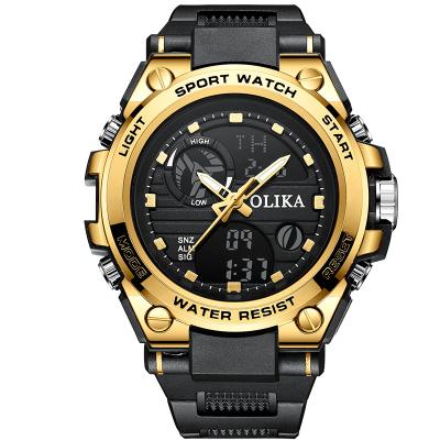 China OLIKA Luxury Men's Luxury Mens Military Army Watch Sport Waterproof Wristwatch Display Watch Male Relogio Masculino Dual Chronograph Top Watches for sale