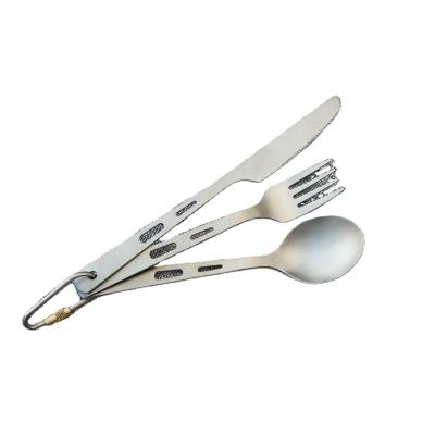 China Wholesaletor Contemporary Online Egg Restaurant Luxury Premium Titanium Cutlery Set for sale