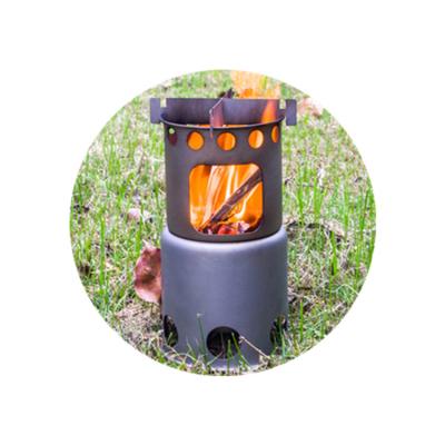 China Online Farm Wholesaletor Camping Tent Outdoor Premium Titanium Wood Stove for sale