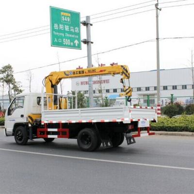 China Two Piece MT Boom CRANE 2.5 TRUCK Straight Truck Crane Telescopic Boom Truck for sale