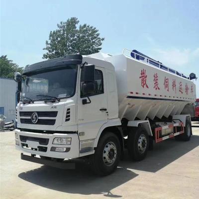 China Dongfeng 45m3 8x4 carbon steel feed delivery truck FEED bulk TANK TRUCK for sale for sale