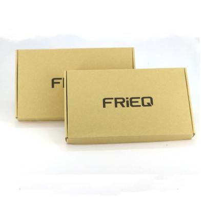 China Disposable Customize Printing Design Logo Recycled Gift Shipping Kraft Paper Gift Box Small Cardboard Boxes For Bottle for sale