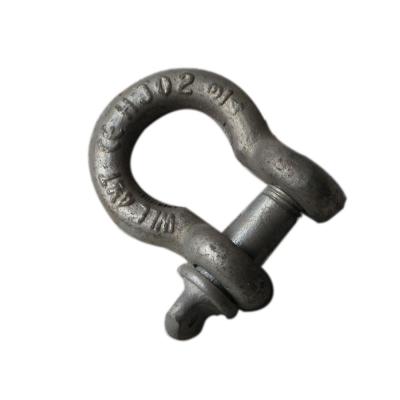 China High Strength Forged Shackle Basic Construction Tools with Carbon Steel for sale