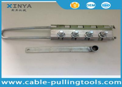 China 11-15 MM Fiber Optic Cable Stripping Tool Bolted Type OPGW Cable Grip for sale