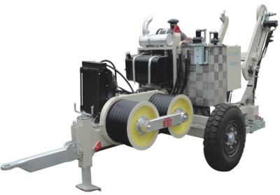 China Tirador hidráulico de encadenación eléctrico del cable de la construcción SA-YQ60 60KN con el motor diesel en venta