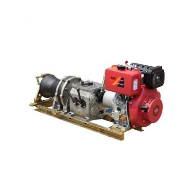 Chine 5 Ton Diesel Engine Capstan Winch pour la traction de câble à vendre