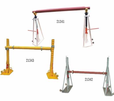 Cina 20 Ton Cable Drum Stand With Jack In Line Construction di sollevamento idraulico in vendita