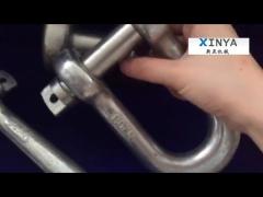 us type steel drop forged galvanized screw pin anchor shackle