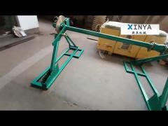 integratd cable reel stand with disc tension brake
