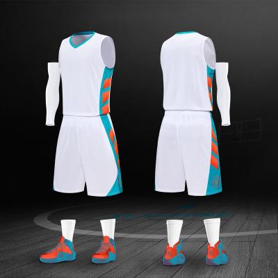 China Breathable Custom Reversible Classic Fabric Basketball Color Combination Kits Uniform Design Sets 2023 For Men Basketball Uniform for sale