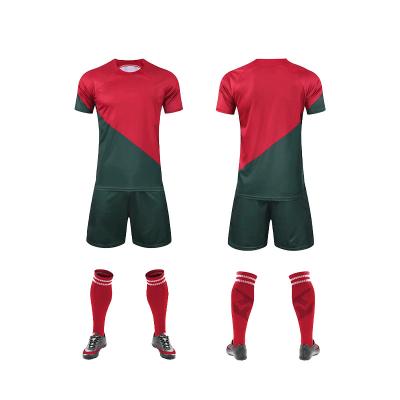 China Quick-drying 22/23 soccer jersey tops and down original Football Club Jersey Mesh High Quality Blank Printing 2 sides football uniform for sale