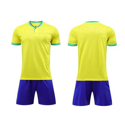 China Cheap Quick-drying Original Mesh Soccer Football Jerseys soccer jersey custom set for men 2023 for sale