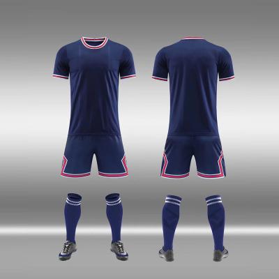 China Custom Classic Mesh Football Jerseys Men Set For Customized Drying Youth College Women Football Uniforms Sets for sale