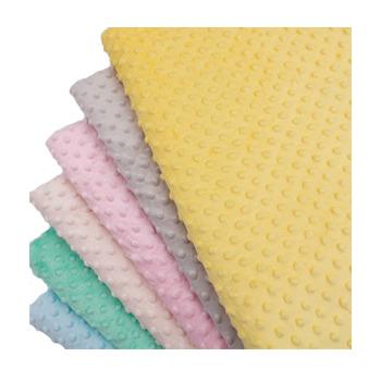 China Memory ETong Factory  High quality Knitted Super Soft Minky Dot Fabric Stock Flannel Fleece Wholesale Baby Blanket for sale