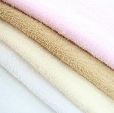 China Memory ETong Factory 100% Polyester Single Side Fleece Weft Knitted Soft Lamb Wool Sherpa Fabric For Blanket Shoes Hat for sale