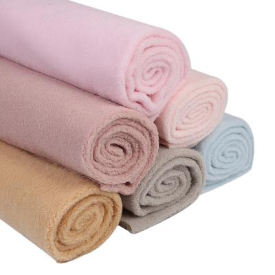 China Memory ETong Factory Wholesale 100% Polyester Solid Color Polar Fleece  Sherpa Flannel Knitted Fabric For Clothing Bags Garment Jacket for sale