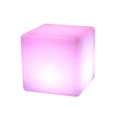 China Modern Cube LED Outdoor Luminous LED Cube / LED Indoor Plastic Furniture For Bar Night Club Decoration for sale