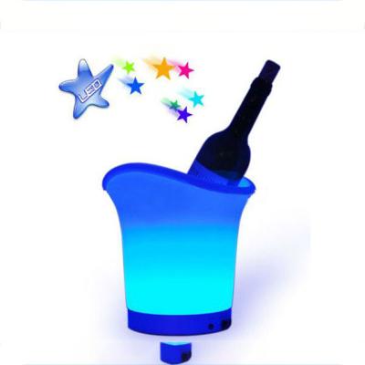 China Sustainable LED Lighted Colorful Led Ice Bucket Furniture Bucket For Beer&wine for sale