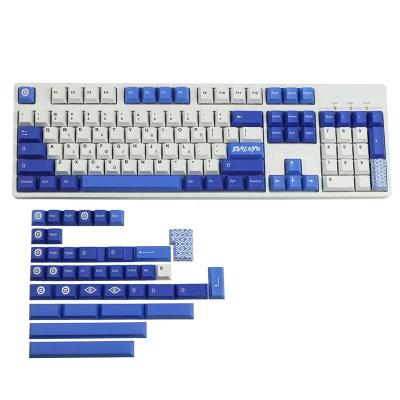 China Wear Resistance GMK Evileye Keycap 142 Keys Set PBT Sublimation Keycaps 6.25U 7U Spacebar Cherry Profile For DIY Mechanical Keyboards for sale