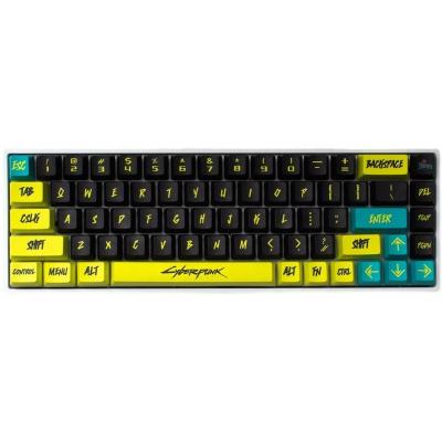 China Wear Resistance Cyberpunk Keycaps 122 Keys OEM Profile PBT DYE - SUB Switch Machine Game Keyboard 61/64/68/84/87/96/98/104/108 keyboard MX for sale