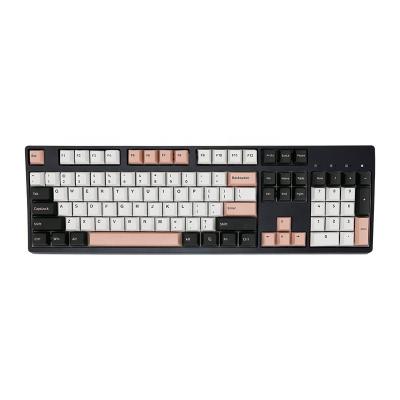 China Wear Resistance Olivia 160 KEYS Cherry Profile Keycap DoubleShot PBT Thick Black, GMK White and Pink for sale