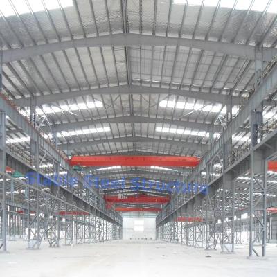 China Modern Lightweight Sloping Steel Frame Roof Trusse Steel Frame Steel Construction Large Span Prefab Building For Sale for sale