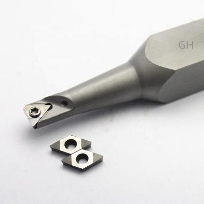 China Tool Diamond External Turning Cutting Tip Inserts PCD Lathe Positive Turning Tools For Aluminum Alloy Brass for sale