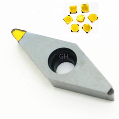 China High Precision Single Crystal Diamond Tool MCD Tool Internal External Rotation DCMT CCGT VCGT Single Crystal Insert For Aluminum Brass for sale