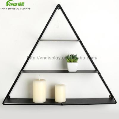 China An elegant & Convenient way to store your Wall Mounted Modern Metal Triangular Shelf Pyramid Shelf Display Bathroom Shelf for sale