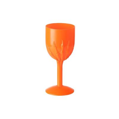 China Plastic Transparent PP Water Glass Ghost Festival Red Wine Goblet Halloween Holiday Prop Wine Glass for sale