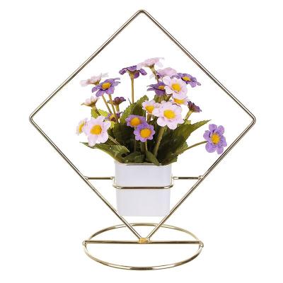 China Yuri Chrysanthemum Europe Cup Gardening Decorations Korean Creative Home Square Diamond Shaped Groceries for sale